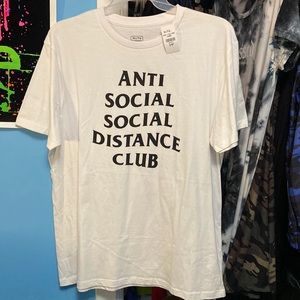 Anti social social distance club tee